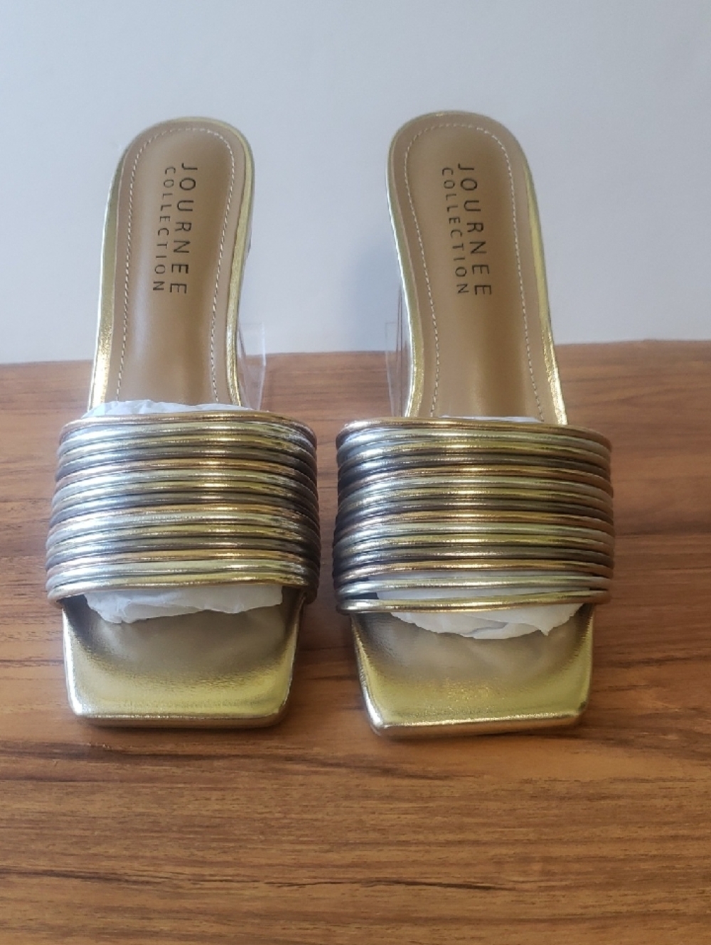 Journee Collection "Calliope" High-heel Slide Sandal, Size 10